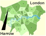 Click for borough map of London