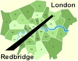 Click for borough map of London